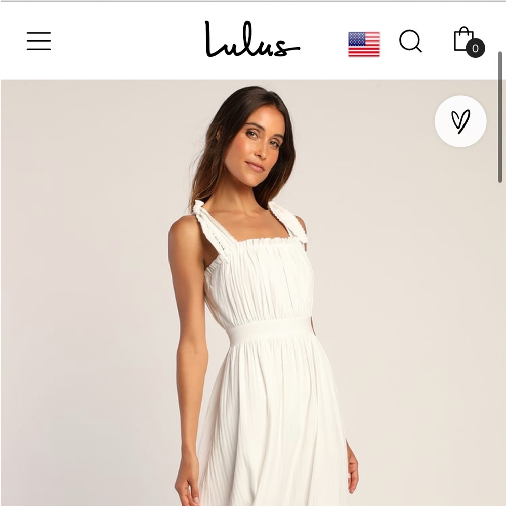 Flirting in Florence White Striped Tie-Strap Midi Dress Lulus